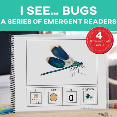 Emergent Readers: Bugs & Insects Spanish/ English/ Filipino (Printable PDF) - AdaptEd4SpecialEd